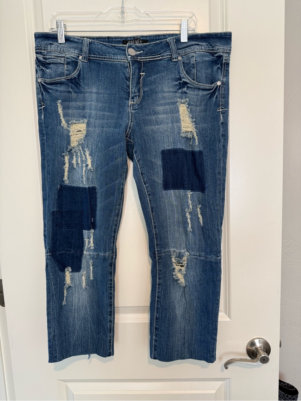PREMIERE by rue21 Patchwork Distressed Skinny Jeans 13/14R